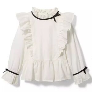 Girls Janie and Jack Ruffle Collar Top size 6-12M